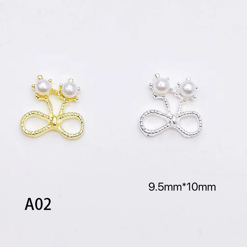 합금 네일 아트 주얼리, 슈퍼 플래시 다이아몬드, 할로우 러브 골드 홀 네일 다이아몬드