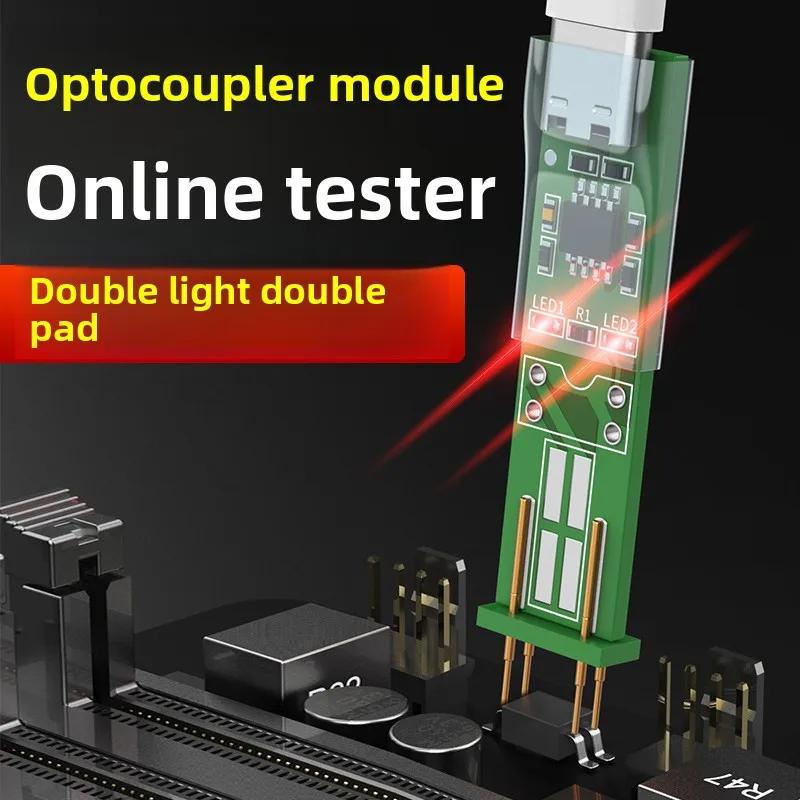 1pcs Optocoupler tester Online test Rapid detection tool Electronic special new four-legged optocoupler test board