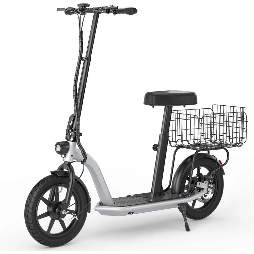 Electric Scooter, 31 Miles Long Range and 22Mph Folding Commuter Electric Scooter, Fat Tire Electric Scooter