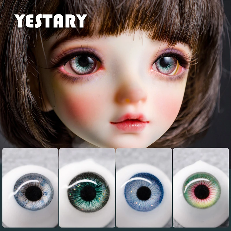 

YESTARY BJD Eye New Dolls Accessories Eyeball For Diy Handmade 12/14/16/18MM Toy Plaster Eyes For 1/3 1/4 1/6 Size BJD Doll Gift