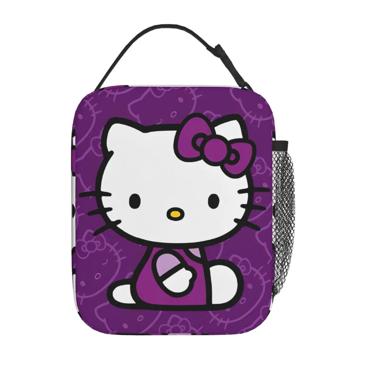 

Kawaii Hello Kitty Insulated Lunch Bag Leakproof Meal Container Thermal Bag Lunch Box Tote Office Travel Bento Pouch