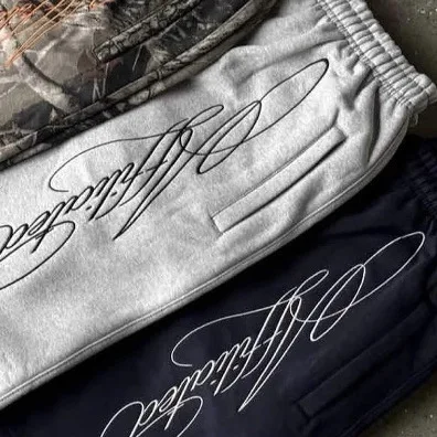 American Letter Embroidered Shorts Men Y2K Retro Casual High Street Trendy Brand High Waist Oversized Straight Casual Shorts - Image 5