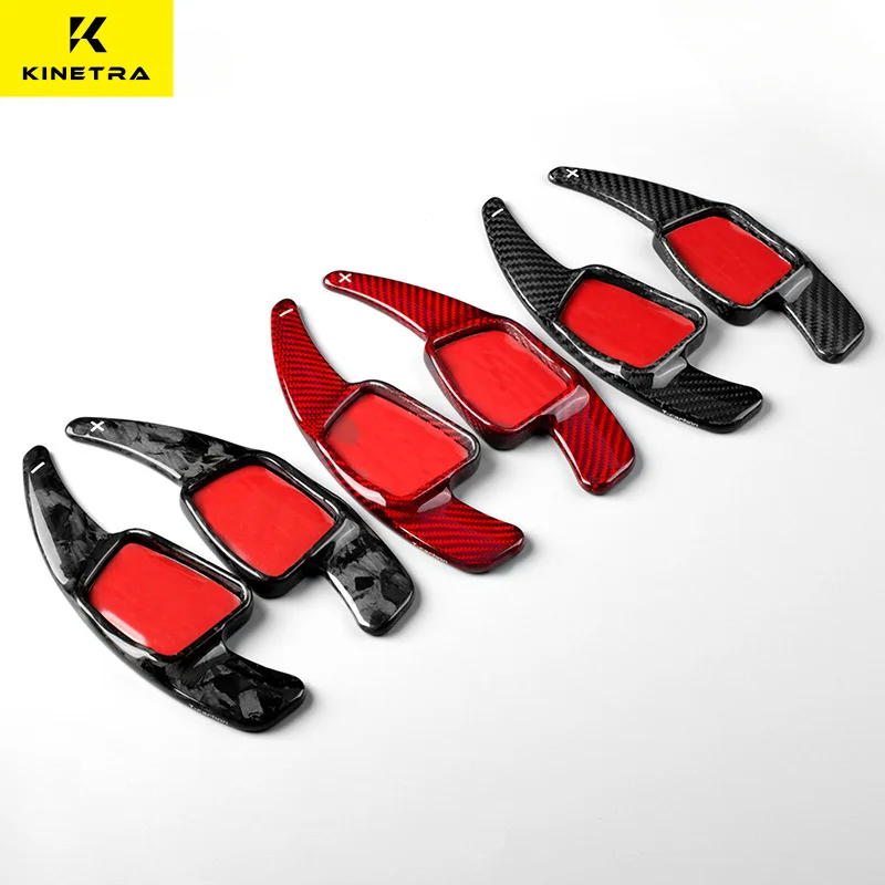 

For Audi A4 A5 A6 S3 S4 S5 Q5L Real Carbon Fiber Car Steering Wheel Gear Shift Paddle Shifter Patches Extension Replacement