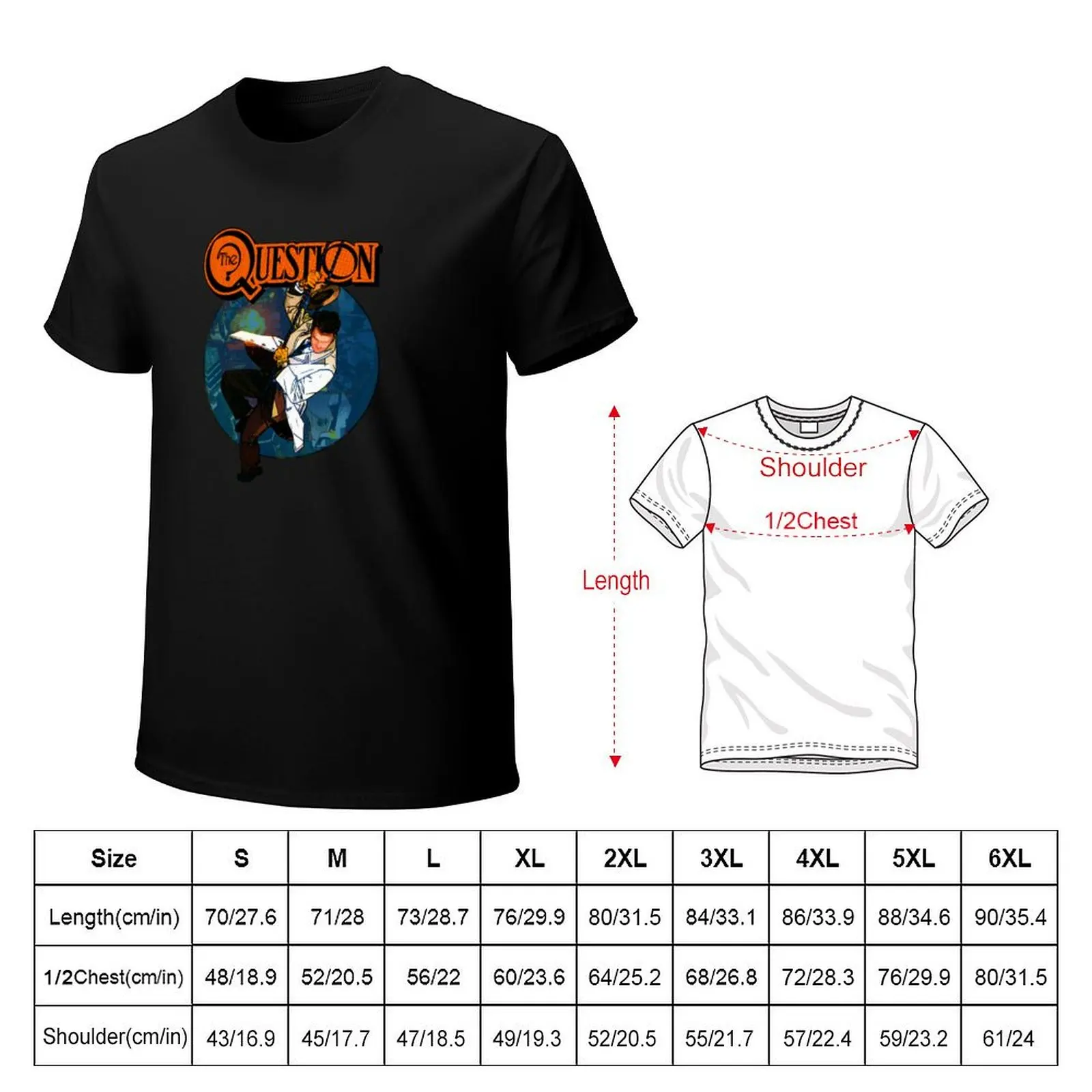 The Question T-Shirt Basic Simple Casual Short Sleeve Tee
