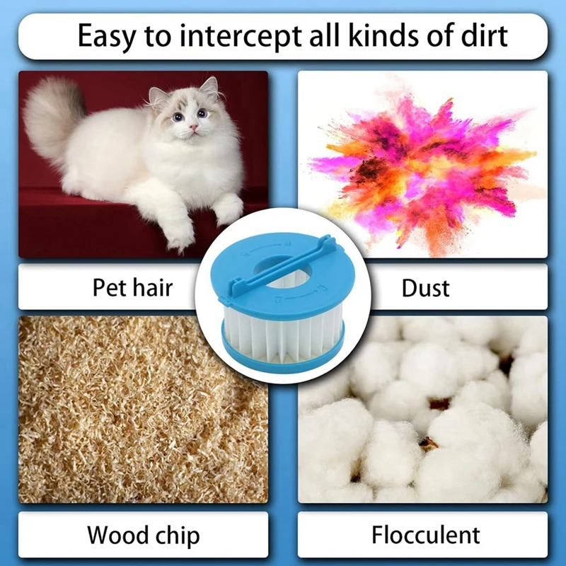 Peças de reposição do filtro HEPA, Peças de reposição para Ryobi 18V One +, Mão seca e úmida vácuo, PCL702, PCL702B, PCL702K, A32F02, 4pcs