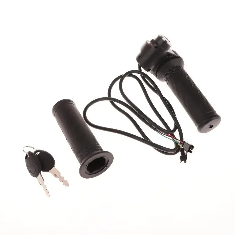 

Electric Bike Scooter Twist Throttle Grip Universal Voltage E-Bike Throttle Grip Scooter Handle Vehicle Speed Regulating Handle