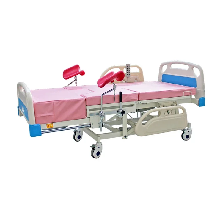 Customizing Designed Leather Covering Electric Obstetric Gynecology Delivery Bed