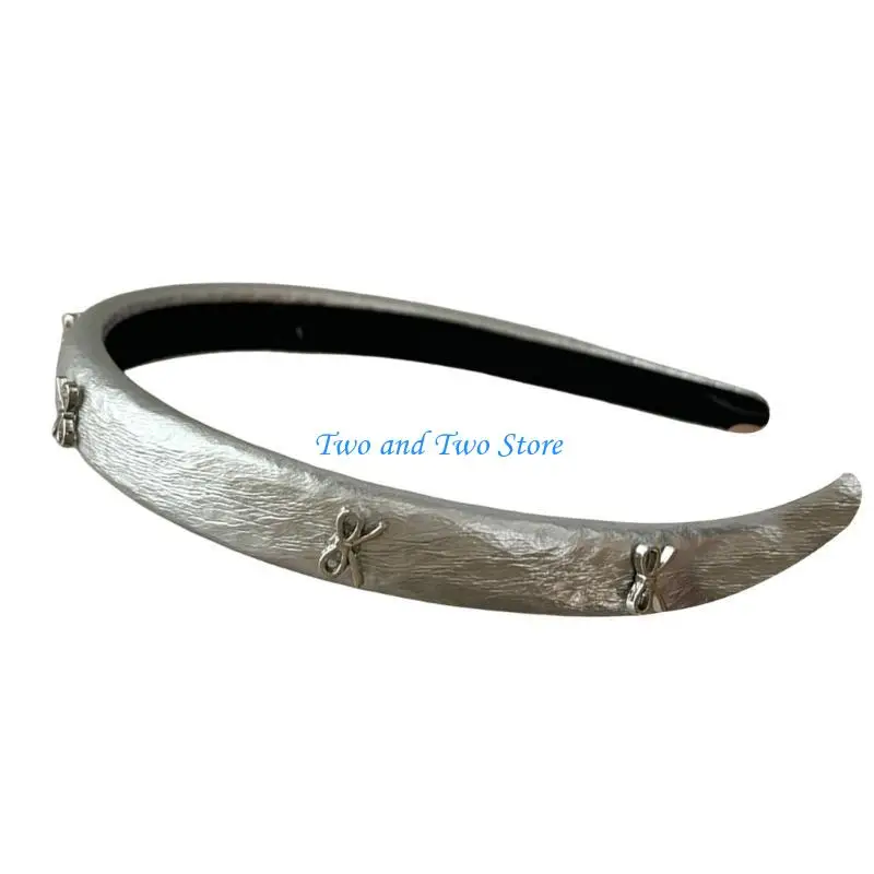 HX6F – bandeau tendance avec nœud papillon, couvre-chef ballet doux pour femmes