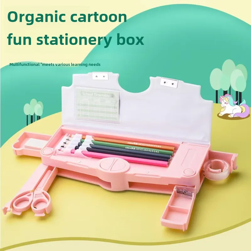 Multi Functional Elementary School Pencil Case for Boys and Girls Creative Storage Box High-end Large Capacity Children's