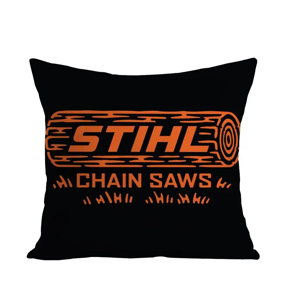 S-STIHLs بالمنشار مسجل كيس وسادة أريكة ديكور المنزل على الوجهين الطباعة قصيرة أفخم وسادة مقعد غطاء هدية عيد