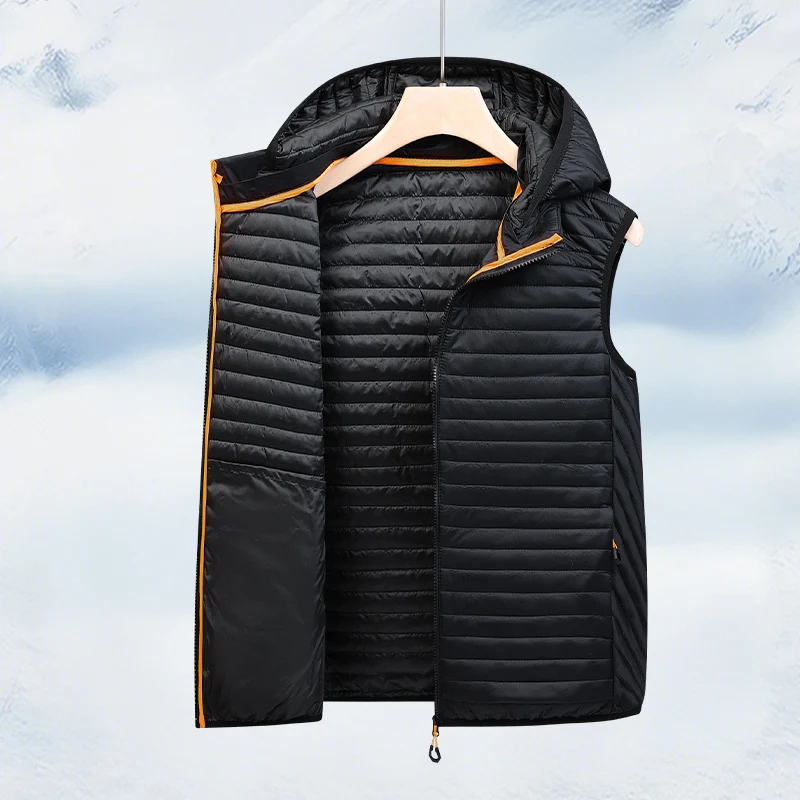 

Men's Duck Down Vest Ultra Light Jackets Solid Sleeveless Jacket Men's Lightweight Waterproof Vests Autumn Winter Warm Vest