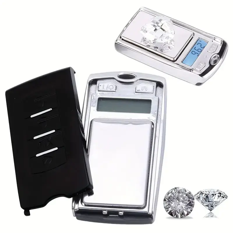 1 Precision Digital Pocket Scale, Accuracy 0.01 Gram, Car Key Shape Mini Electronic Kitchen Scale