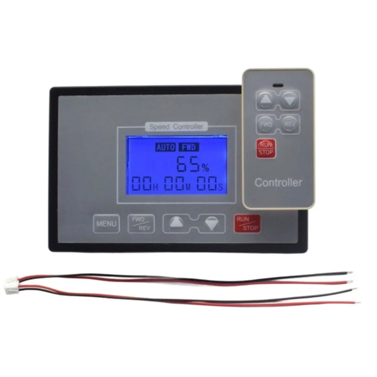 DT75BG DC10-55V 60A LCD Smart Digital Display Adjustable PWM DC Motor Speed Controller Timing Reversible Remote Control