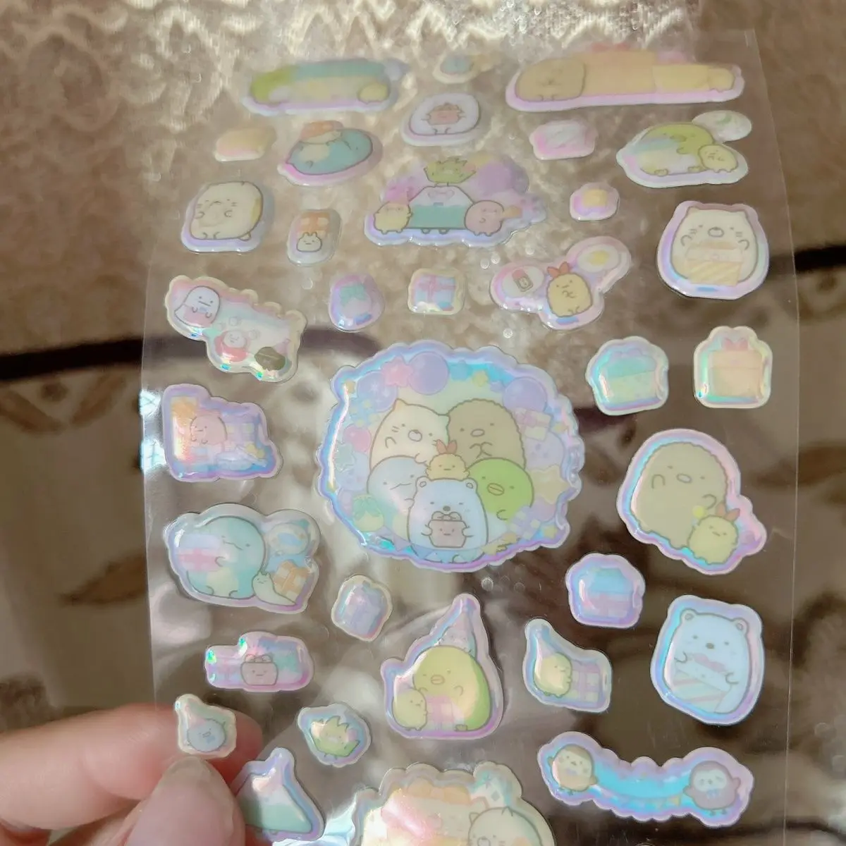 Rilakkuma 3D Bubble Stickers for Children's Diy Desktop Decoration Refrigerator Sticker Girl's Phone Case Stickers Reward Toy