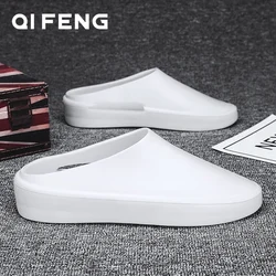 Summer Soft Beach Outdoor Sandals Men Women Slipper Male Casual Mules White Slippers Chunky Sandels Cork Black Designer Slides