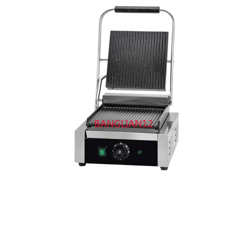

Commercial Electric Grill Press Plate, Electric Stripe Fried Steak Machine Teppanyaki