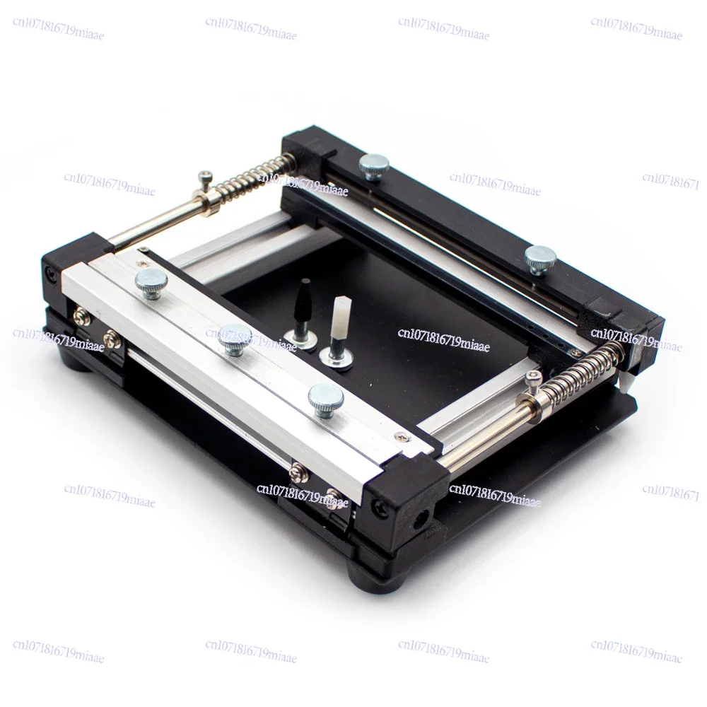 100x100MM Manual Small Screen Printing Station SMT PCB Steel Mesh Solder Paste Printing Table