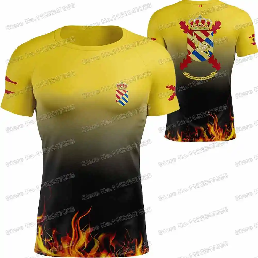 2023 Camiseta de IV Batallón de la UME Española, camisetas técnicas para exteriores de Ejército España, camisetas de entrenamiento para MTB, Maillot Ciclismo camiseta de Fitness para correr, senderismo y pesca