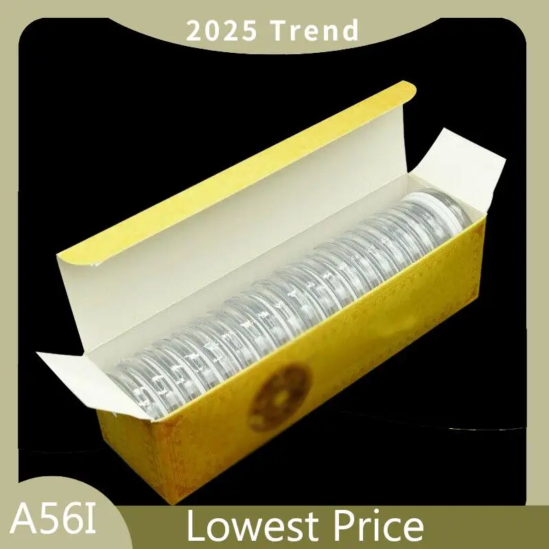 

ABDD 20 Pcs Plastic Round Coin Clear Capsule Display Case Holder Fits Australian Dollars Collection Holder Containers Storage Bo