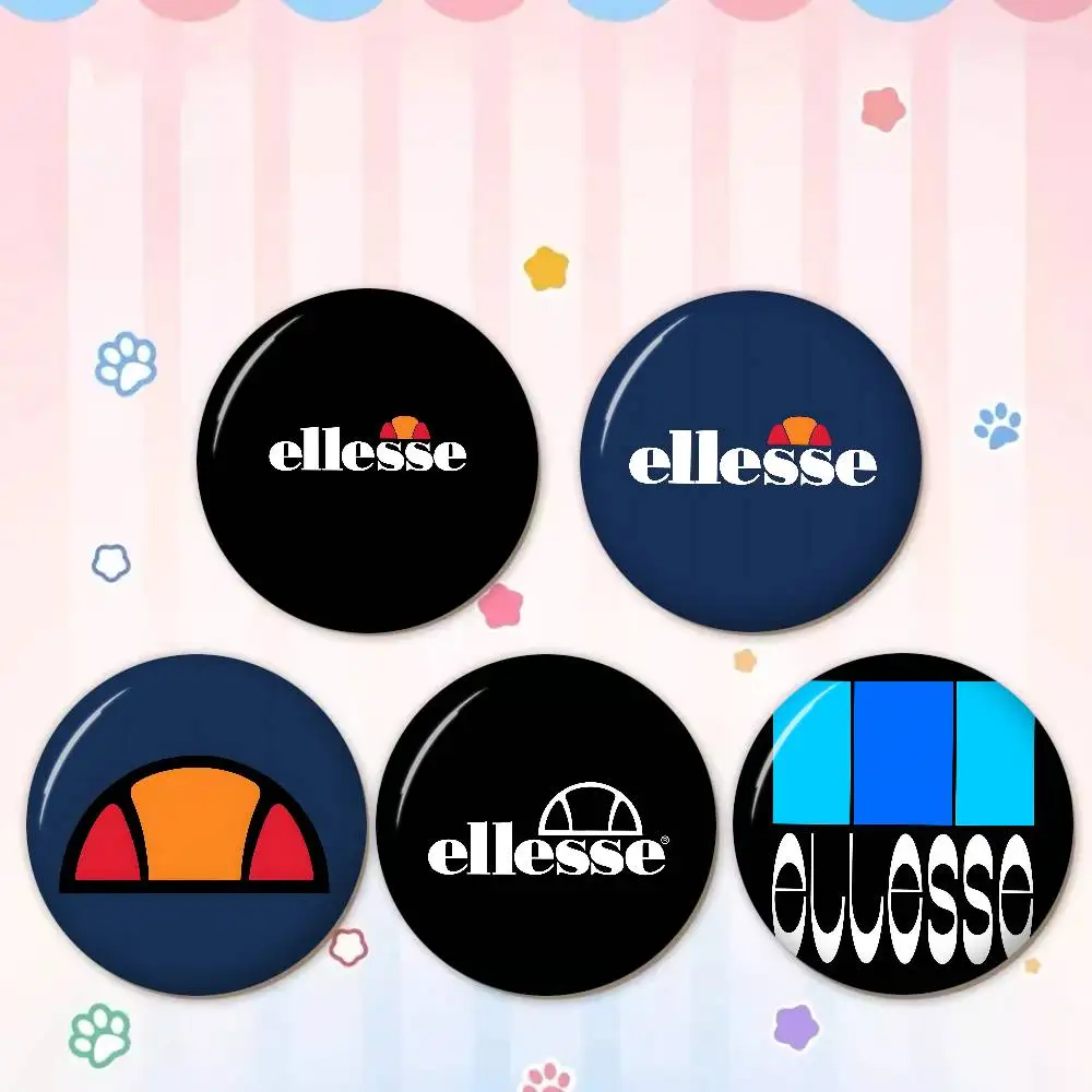 E-Ellesse Surf Style Anime Brooches Cute Cartoon  Badge Jacket Jeans Lapel Pin Gift Accessorie