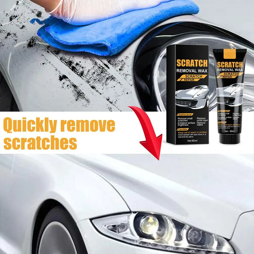 Upgrade Car Scratch Remover, T Cut Scratch Remover, for Deep Scratches, Car Wax Scratches Remover for Vehicles with Wipe Sponge