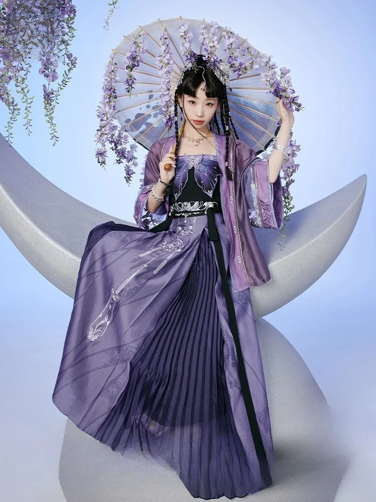 

Модный повседневный и экзотический стиль с вышивкой Hanfu для женщин