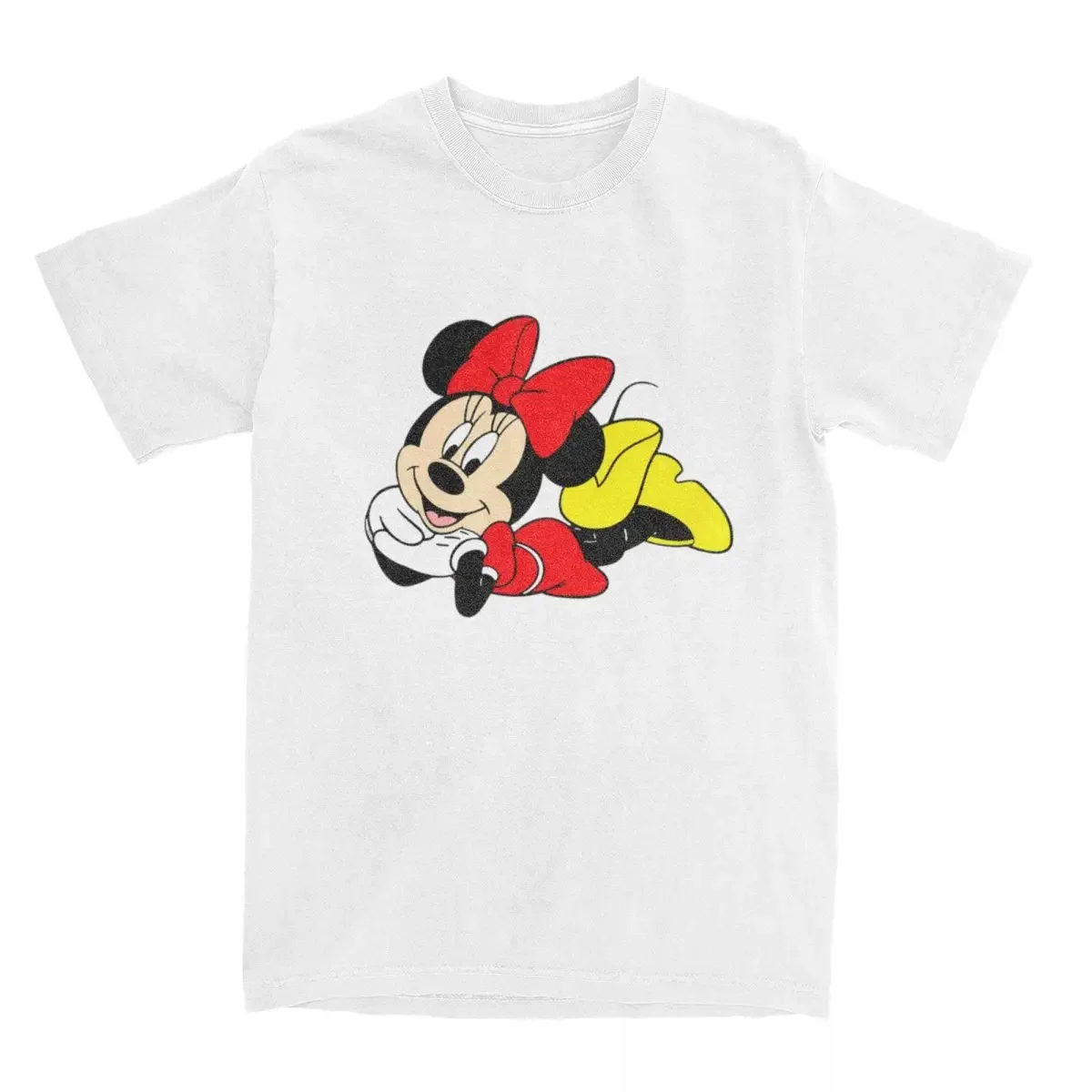 Kawaii Minnie Mouse Merchandise Shirt Men Women Mickey Mouse Novelty Cotton Graphic Printed Tees