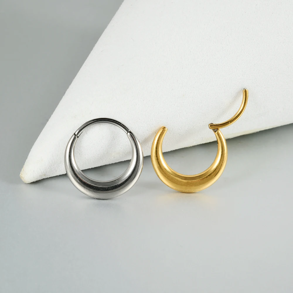 1PC G23 Titanium Nose Septum Ring Cartilage Earrings Hoop Helix Conch Piercing Ear Cartilage Tragus Ear Lobe Piercing 16G