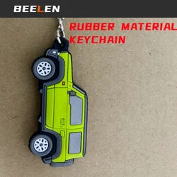 Rubber material Keychain Key Ring Key Chain Keyring Life Style For 2018 2019 2020 Suzuki Jimny JB64 Sierra JB74w Accessories