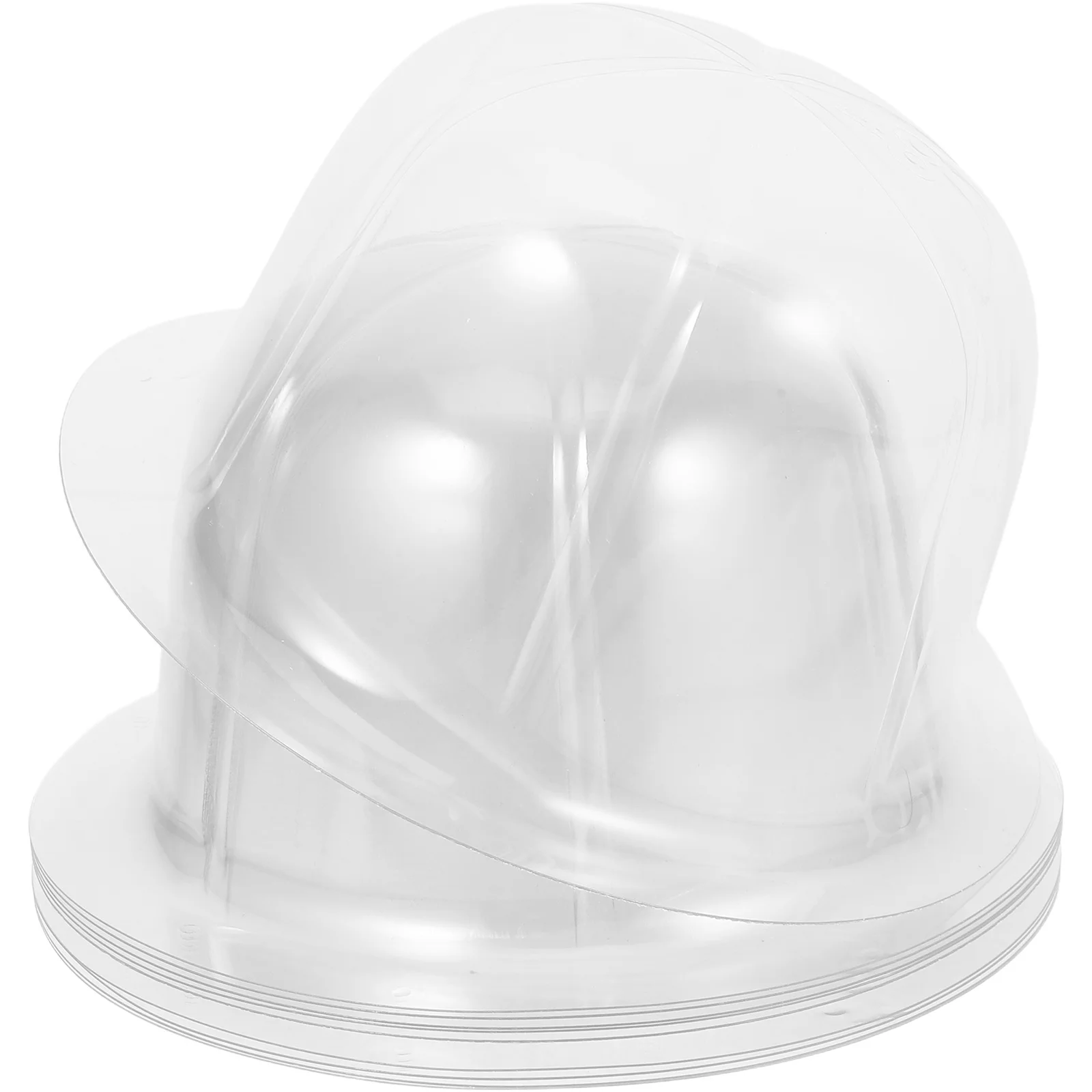 Présentoir de chapeau en forme de dôme transparent, 10 pièces, 48Cm, doublure de chapeau de protection, organisateur de casquette, boîte de rangement, Support façonnant de casquette de Baseball