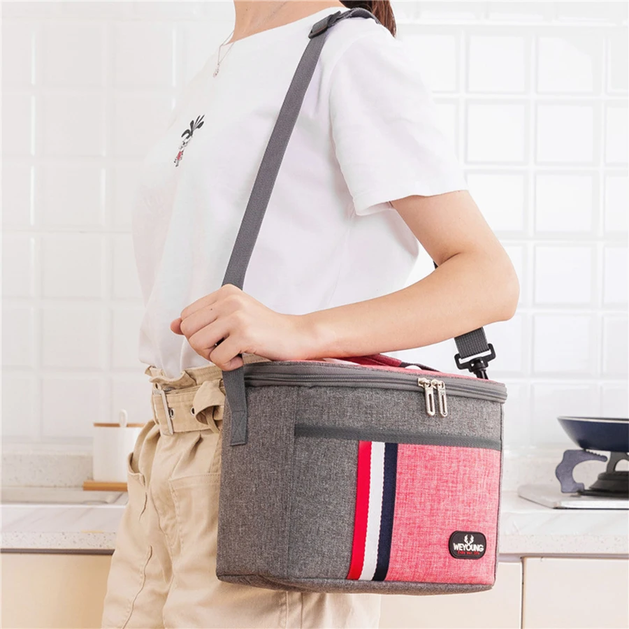 8L Insulated Lunch Bag Cooler Bag Thermal Bag Portable Lunch Box Ice Pack Tote Food Picnic Bags Lunch Bags for Work Storage Bag