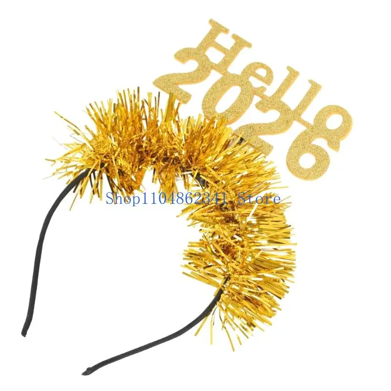 عصابات رأس السنة الجديدة 5asd للنساء والرجال قبعة رأس السنة الجديدة وإكسسوارات الشعر #3