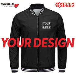 Men's And Women's Classic Style Zipper Baseball Uniform Custom Print Logo Casual Trench Design Brand Quality Jacket Embroidery