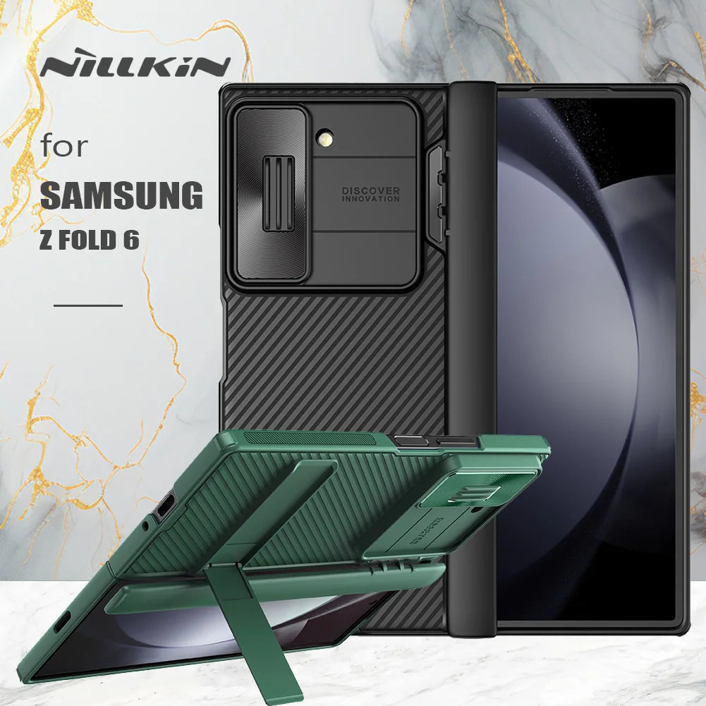 for Samsung Galaxy Z Fold 6 5G Case Nillkin Camshield Fold Slide Ultra-Thin Camera Case with Stand Privacy Cover