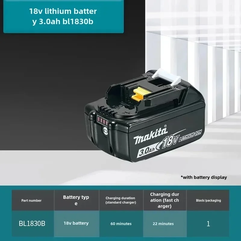 New original rechargeable 18V6.0Ah lithium battery, Makita battery, 18V BL1840, BL1830, BL1850, BL1850B Makita tool battery