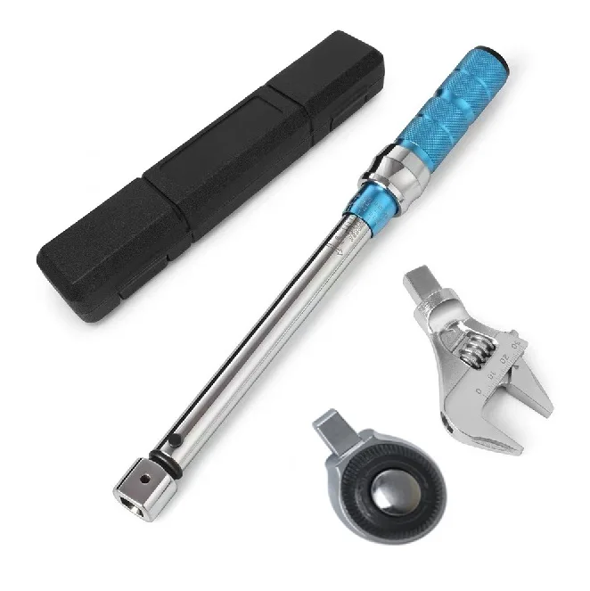 High-precision adjustable digital display/torque wrenches and kits for automotive maintenance