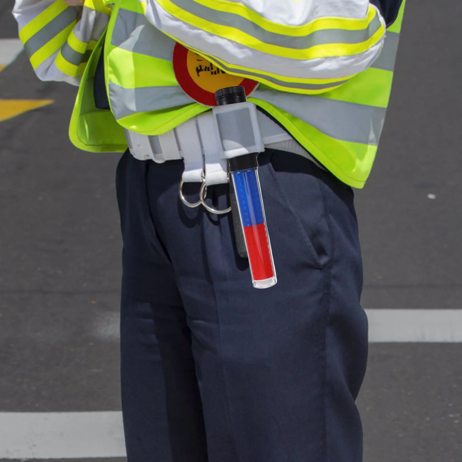 Baguette lumineuse portative de 26Cm, bâton de contrôle de la circulation, Signal d'éclairage lumineux, lampe d'avertissement pour les Situations d'urgence en plein air