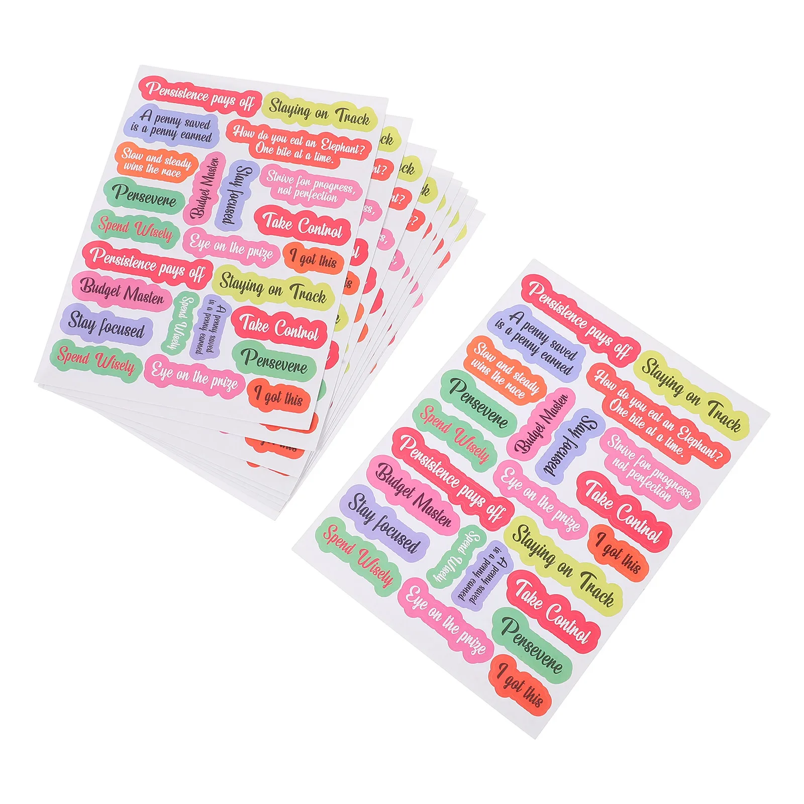 

10 Pcs Labels Stickers for Cash Envelope Budget Planner Vinyl Coated Paper Decal Finance ganize