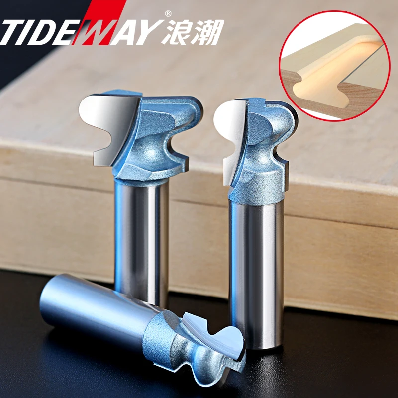 Tideway Carbide Drawer Lock Hole Slotting Router Bit Two Arc Nail Woodworking Door Frame Handle Milling Cutter Woodworking Tool