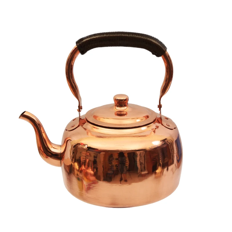 

Copper Pot Kettle Pure Copper Pure Handmade Red Copper Thickened Hot Pot Plus Soup Pot Flat Bottom Pot Hot Pot Restaurant