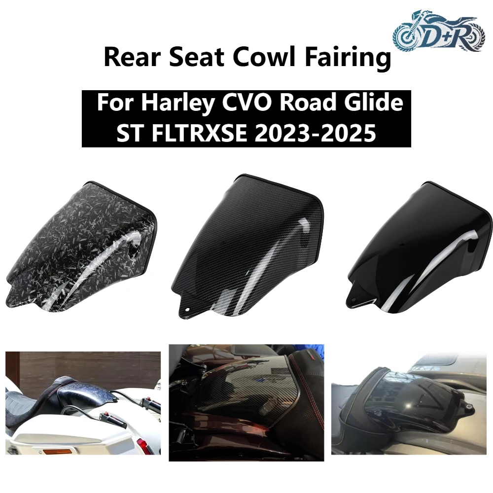 

Rear Seat Cowl Fairing For Harley CVO Road Glide ST FLTRXSE 2023-2025 Motorcycle Rear Hump Cover ABS Black DONGRANG