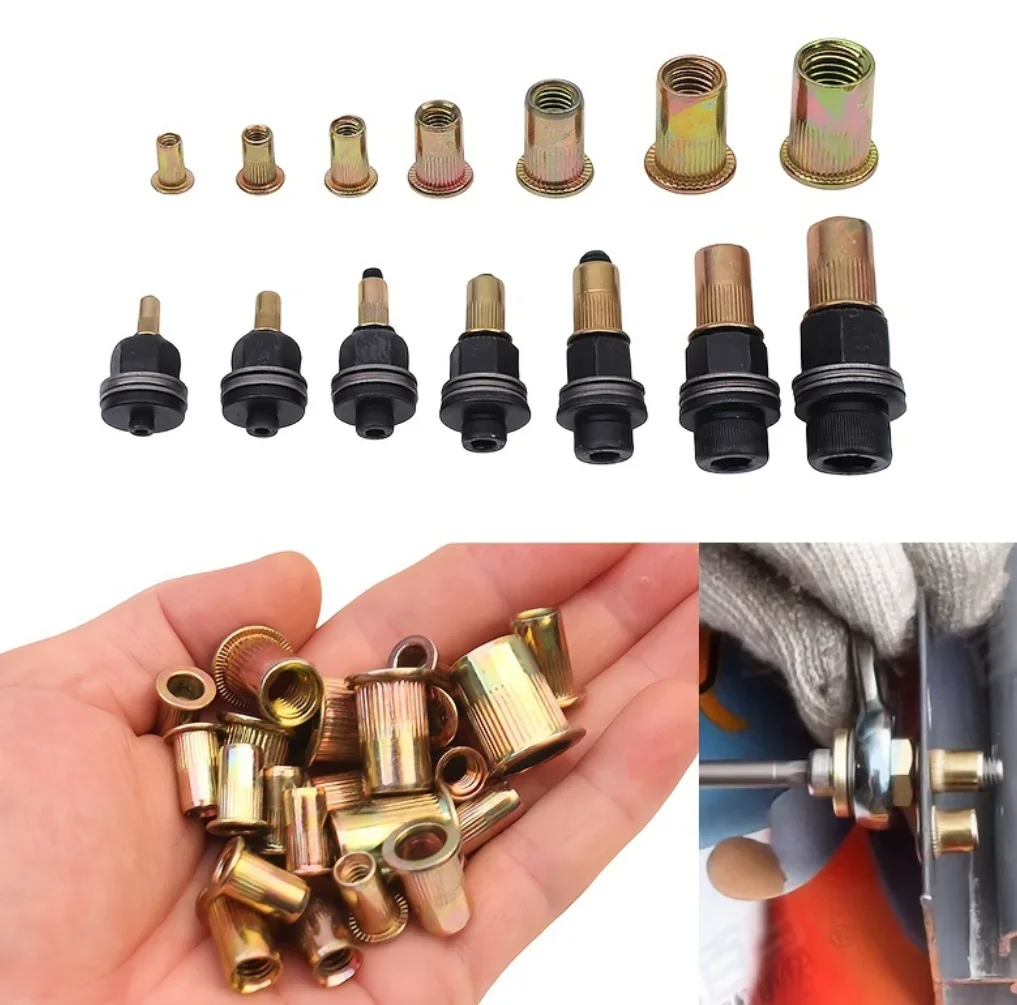 304-Piece Rivet Nut And Hand Tool Set Metric Rivet Nut Classification M3-M12 for Automotive And DIY Projects