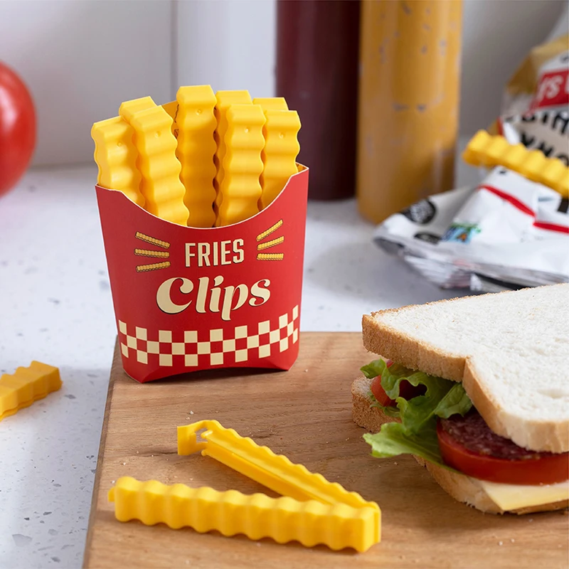 12 Stück Kartoffelförmige Tragbare Küchen-Aufbewahrungsclips, Snackbeutel-Verschlussclips, ABS Magnetisches Versiegelungswerkzeug – Detail 7