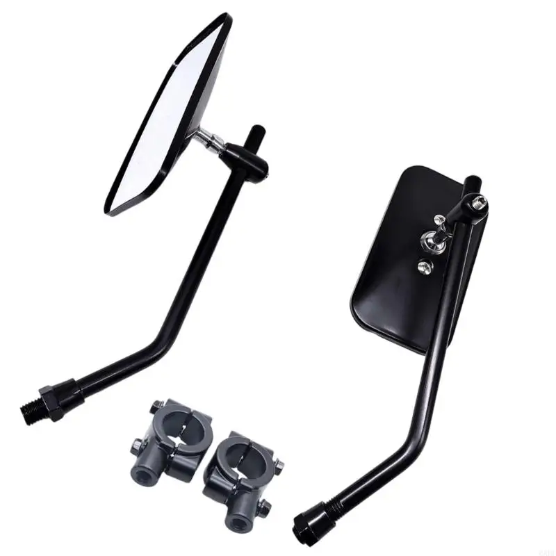 6XDF Easy Install Motorcycle Rearview Mirrors in Retro Design Offering Enhanced Visibility for Riders Safety Enhancement 2pcs