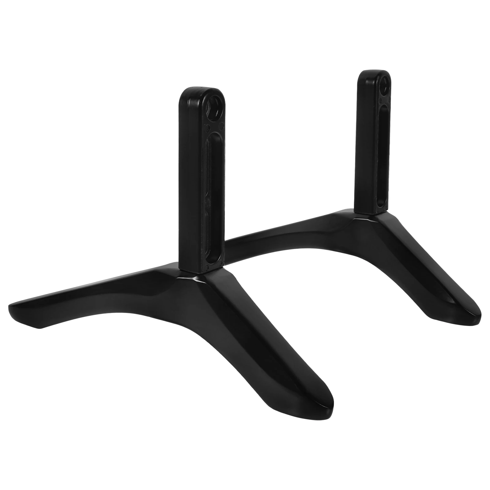 

Replacement St ST08 Television Base Heavy Duty Tabletop Holder Black Simple Design Adjustable Height for Home Bedroom Hotel