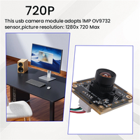 【Necessity】9PCS Camera Module 100 Degree OV9732 2M Cable 1280X720 30Fps,Compatible For Autodarts.Io,USB Drive Free