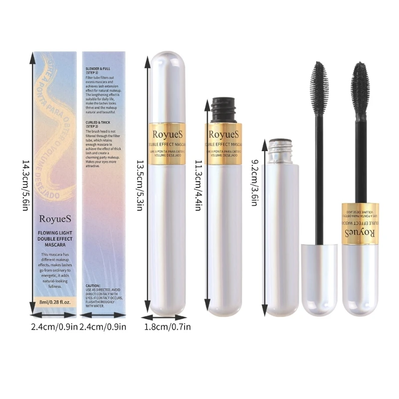 mascara waterproof rende le ciglia lunghe arricciate non vertiginose Mascara facile da rimuovere