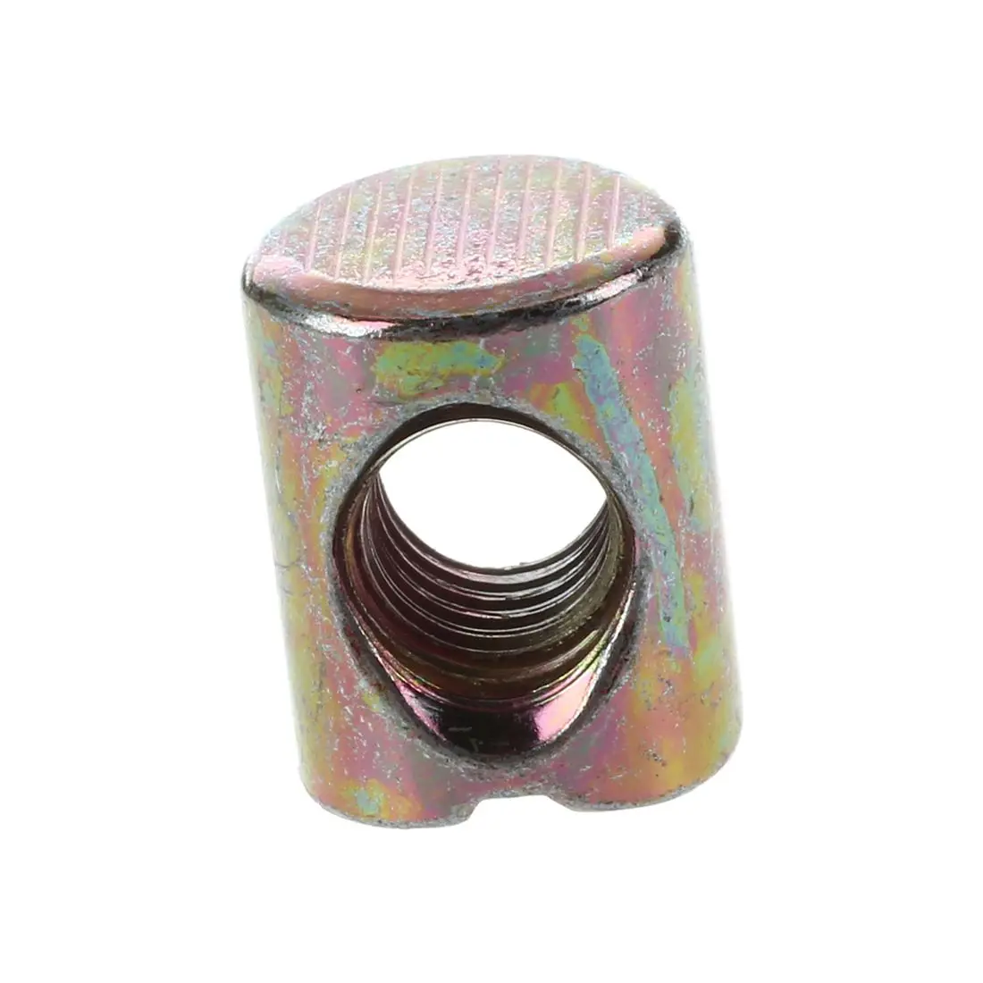 クロスdowelスロット付き家具ナット、m6バレルボルト、ベッドベビーベッドチェア、10個