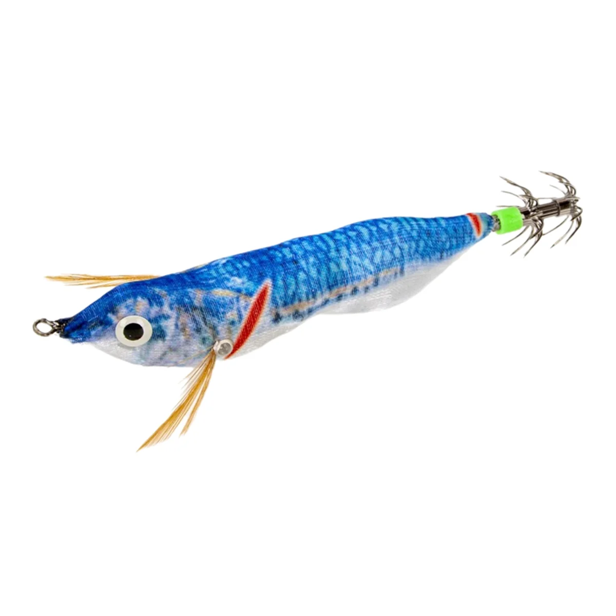 

AA85 5Pcs 10cm Wood Shrimp Fishing Lure Flashing Wobbler Hook Jig Artificial Lure Jigging Lure Octopus Bait