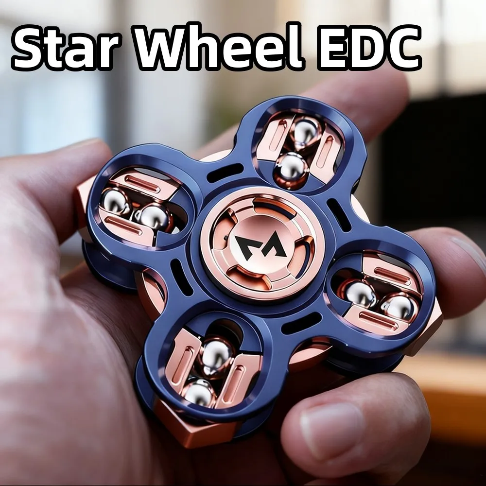 Star Wheel EDC Fidget Spinner Tuning Fork Gyro Fidget Toys For Adults Stress Relief Toy Anxiety Relief Gadgets